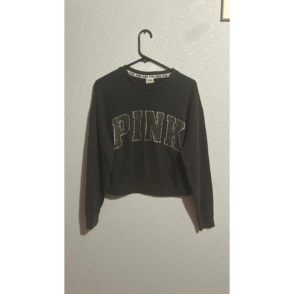 Pink Victoria Secret Black Sweater